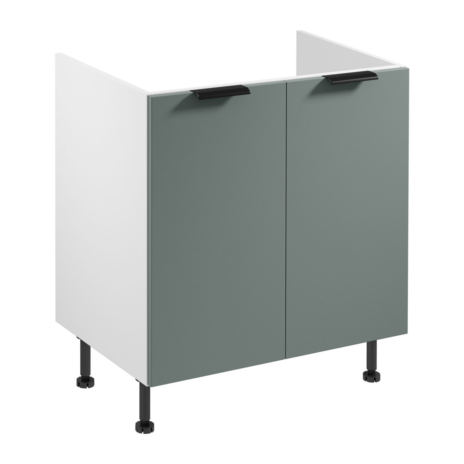 Kuchyňsk&aacute; skř&iacute;ňka SORENTO D80Z -  b&iacute;l&aacute; Zelen&aacute;