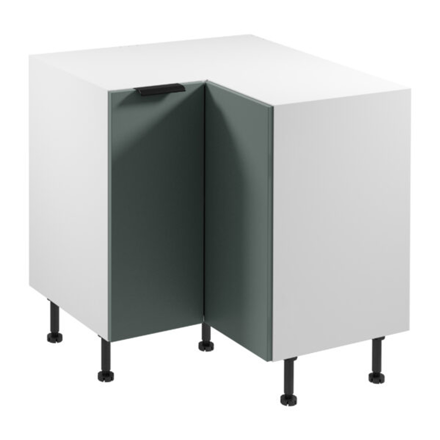 Kuchyňsk&aacute; skř&iacute;ňka SORENTO D90N - b&iacute;l&aacute; Zelen&aacute;