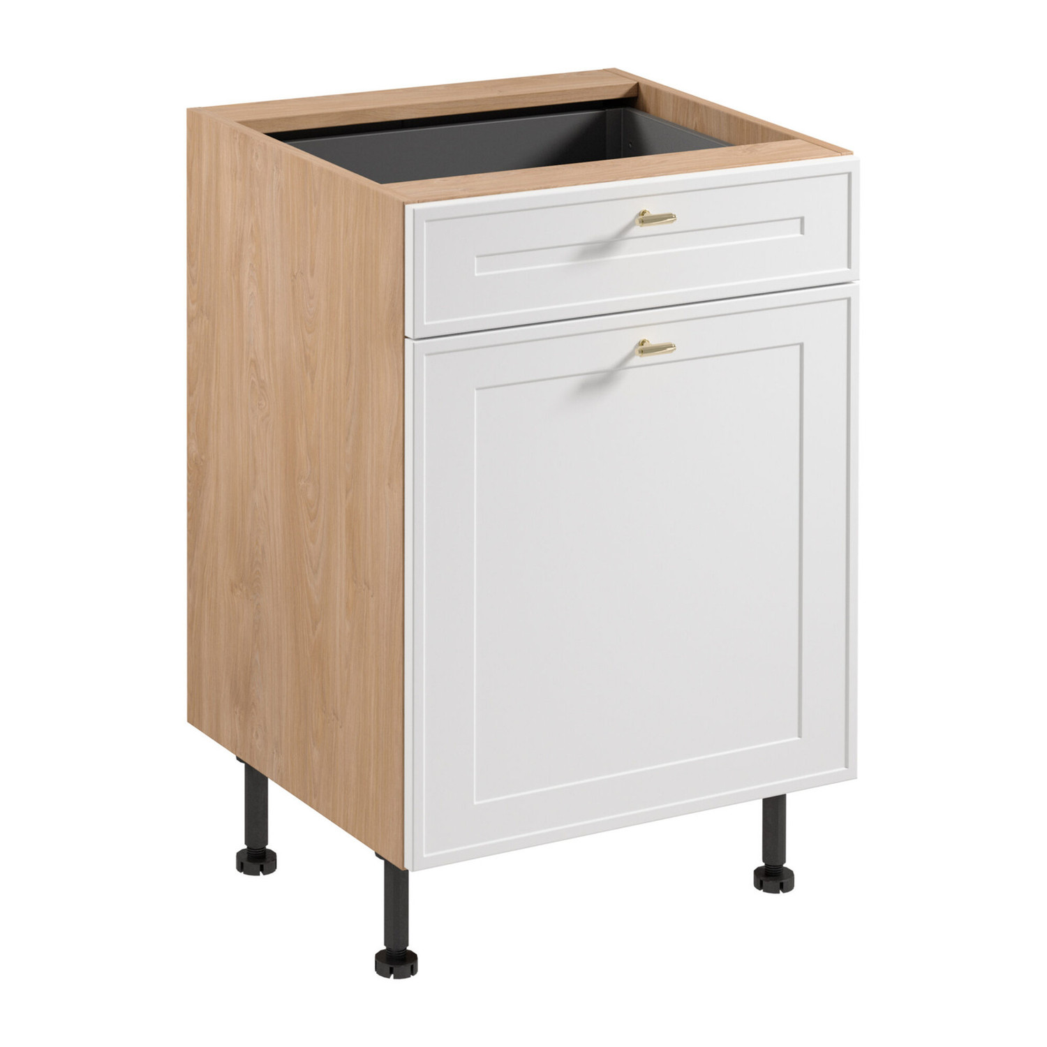 Kuchyňská skříňka SORENTO D60S1- P/L AX -   Puccini/bílý rám