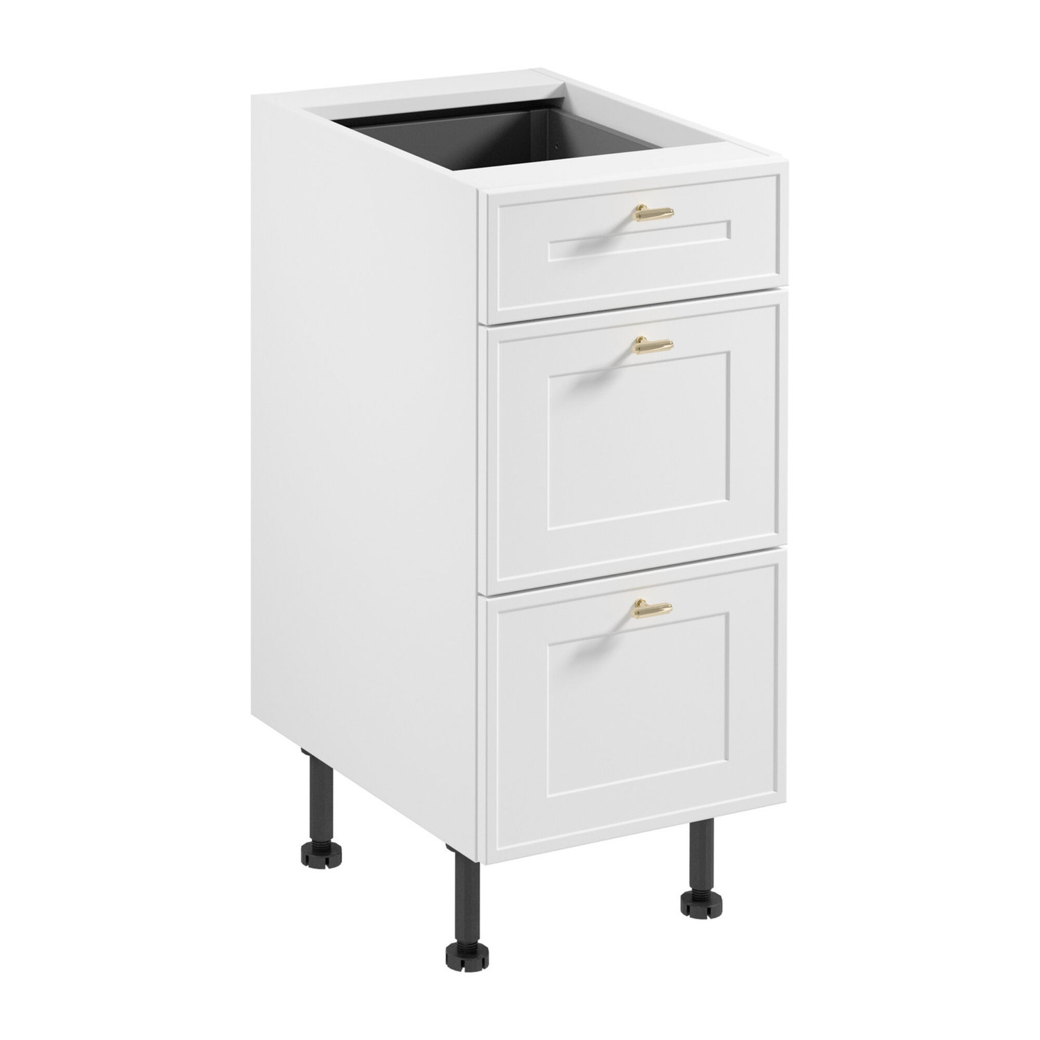 Kuchyňsk&aacute; skř&iacute;ňka SORENTO D40S3 - P/L AX - b&iacute;l&yacute; r&aacute;m