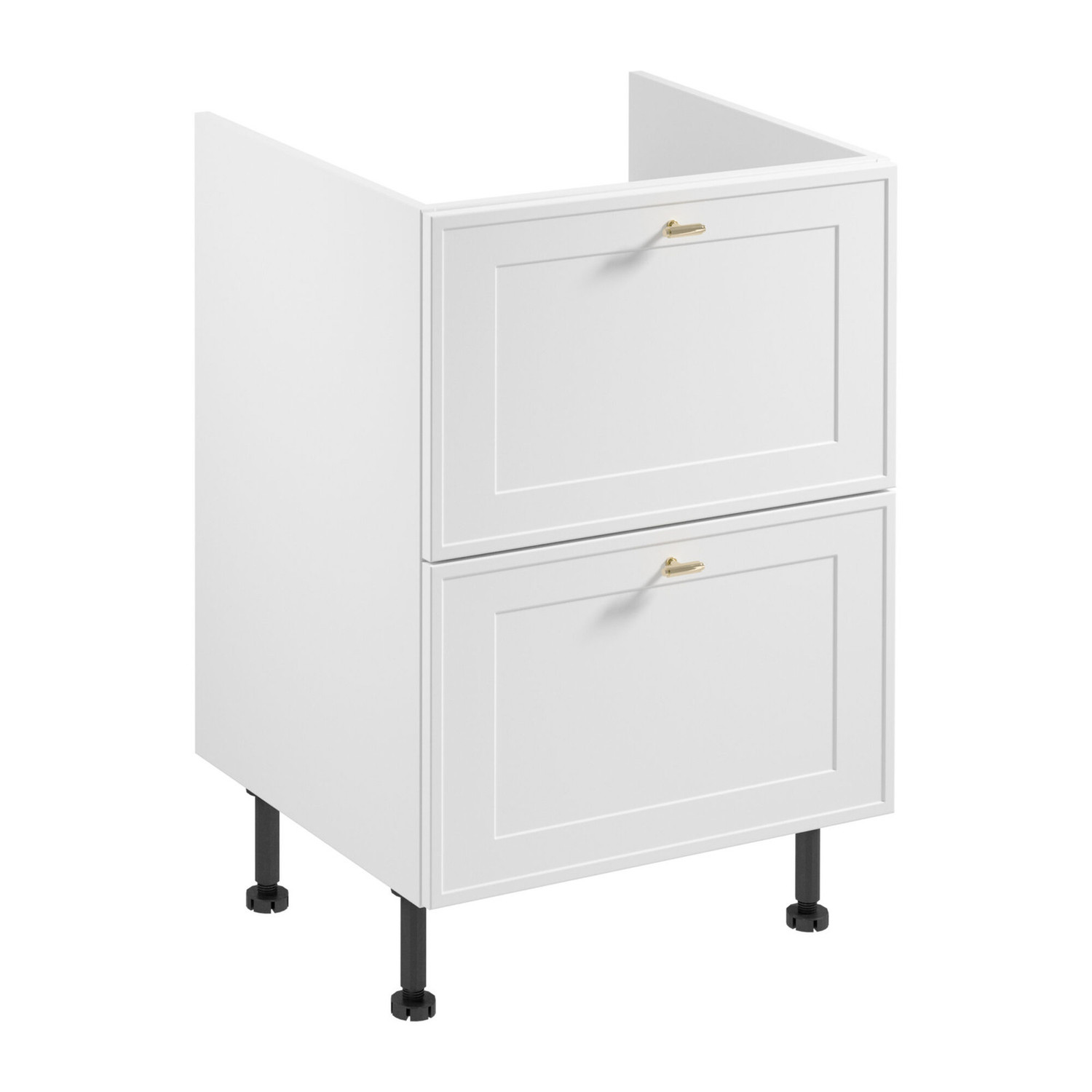 Kuchyňsk&aacute; skř&iacute;ňka SORENTO D60IN AX - b&iacute;l&yacute; r&aacute;m