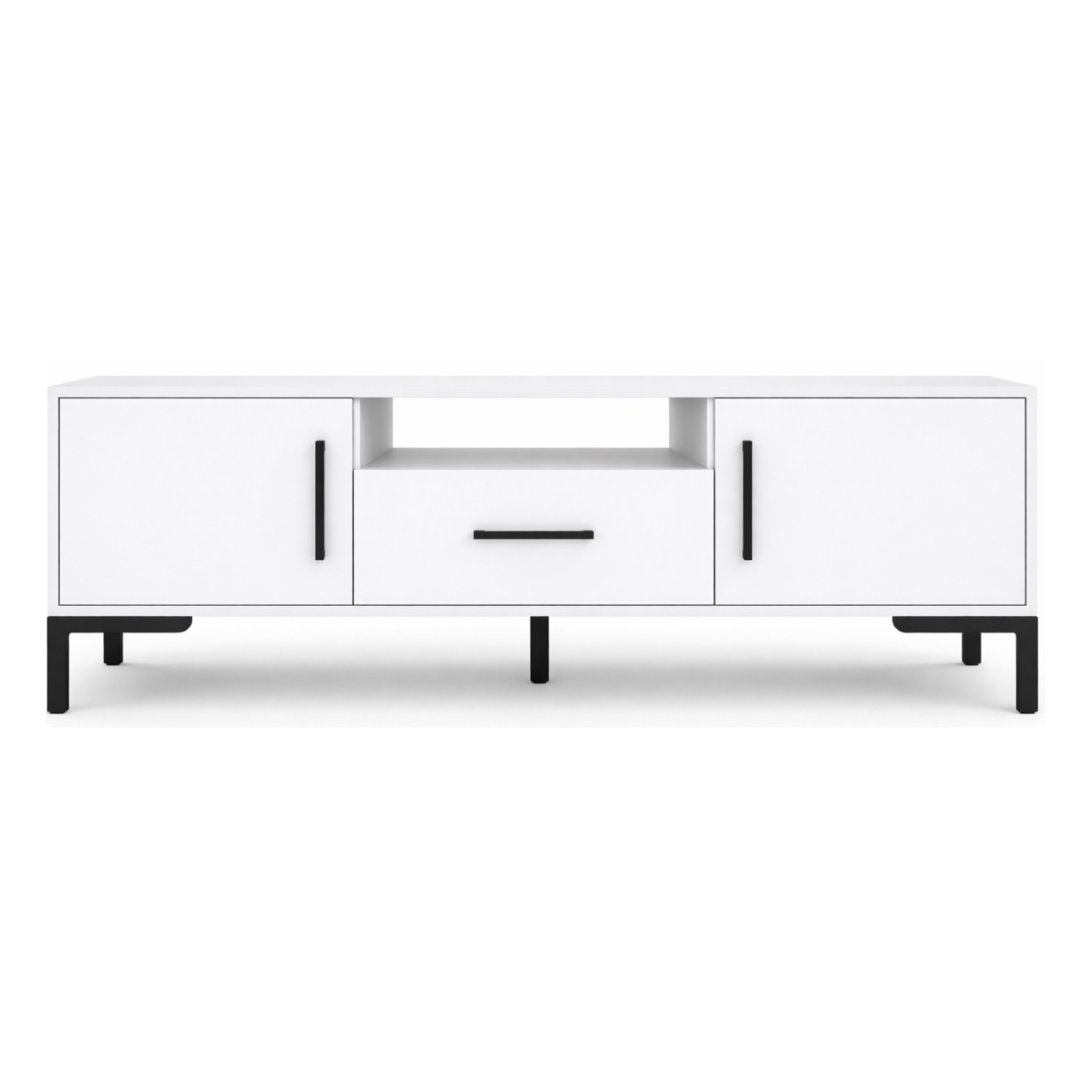 Televizn&iacute; stolek RTV na nožičk&aacute;ch - b&iacute;l&aacute;