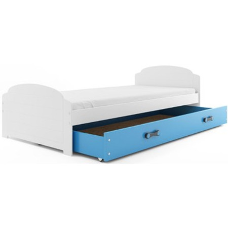 Dětská postel LILI bílá 200x90 cm Modrá