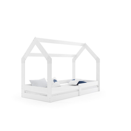 Dětská postel DOMEK I bez úložného prostoru 80x160 cm - bílá