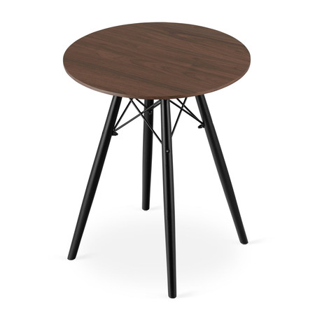 Jídelní stůl TODI 60 cm - černá/jasan