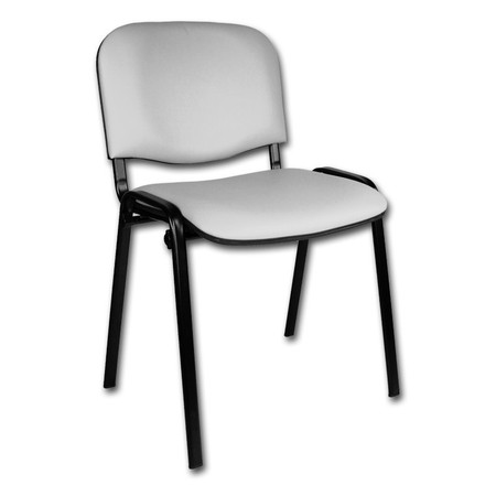 Konferenční židle ISO eko-kůže Bílá D18 EKO