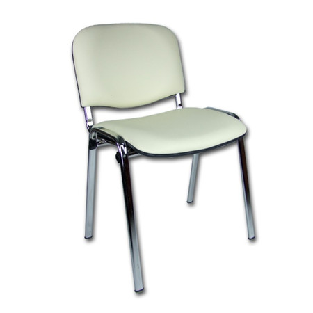 Konferenční židle ISO eko-kůže CHROM Latté D11 EKO