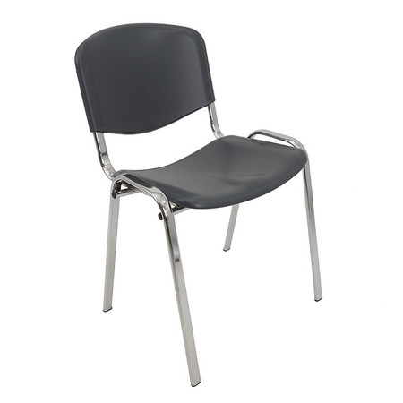 Konferenční plastová židle ISO CHROM Šedá