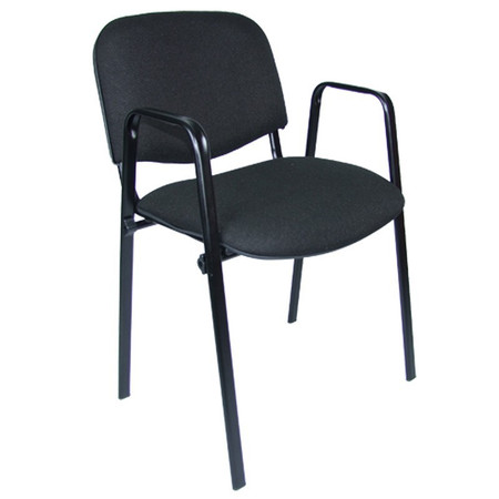 Konferenční židle ISO s područkami C11 - černá