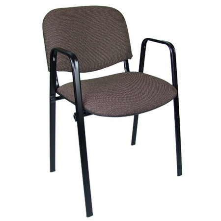 Konferenční židle ISO s područkami C24 - hnědo/béžová