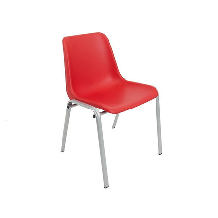 Konferenční židle Maxi hliník Červená