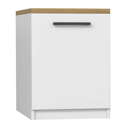 Kuchyňská skříňka s pracovní plochou 60 cm - bílá/dub artisan