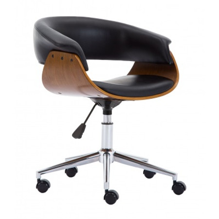 Kancelářská židle Coral - černá/ořech