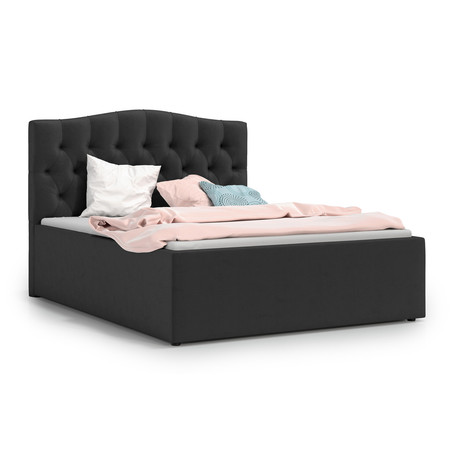 Čalouněná postel RIVA 140x200 cm Černá