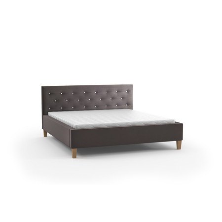 Čalouněná postel ŠIMON šedá rozměr 180x200 cm