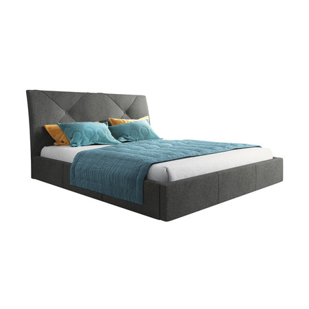 Čalouněná postel KARO rozměr 120x200 cm Tmavě šedá