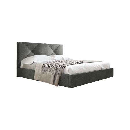Čalouněná postel KARINO rozměr 160x200 cm Šedá