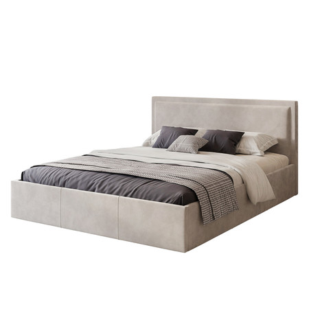Čalouněná postel SOAVE rozměr 160x200 cm Krémová