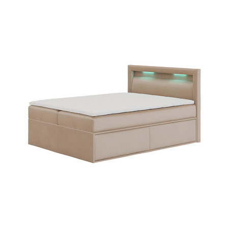 Čalouněná postel PRADA rozměr 140x200 cm Béžová