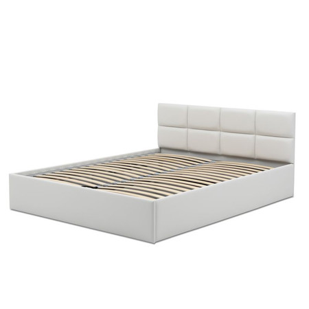 Čalouněná postel MONOS II bez matrace rozměr 160x200 cm - Eko-kůže Bílá eko-kůže