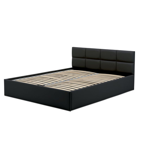 Čalouněná postel MONOS II bez matrace rozměr 160x200 cm - Eko-kůže Černá eko-kůže