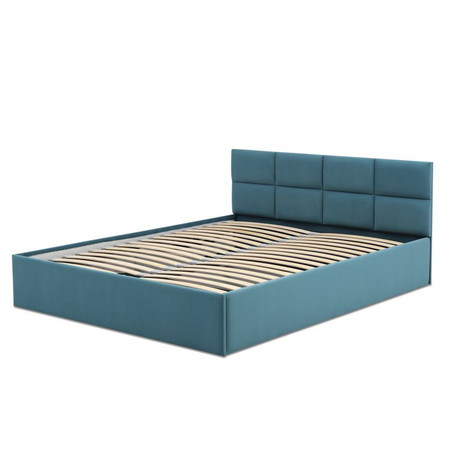 Čalouněná postel MONOS bez matrace rozměr 140x200 cm Tyrkysová