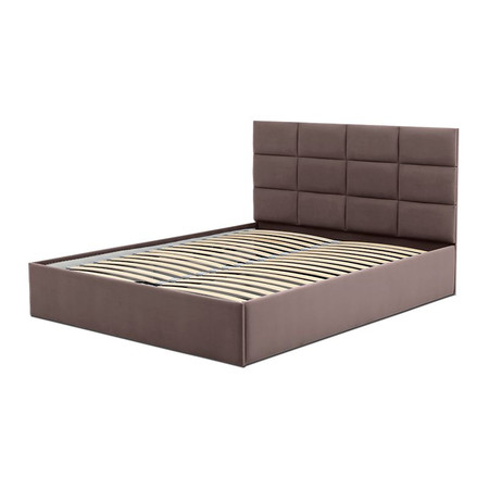Čalouněná postel TORES bez matrace rozměr 140x200 cm Kakao