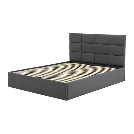 Čalouněná postel TORES bez matrace rozměr 180x200 cm Tmavě šedá