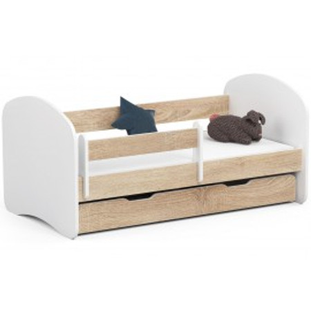 Dětská postel SMILE 140x70 cm - dub sonoma