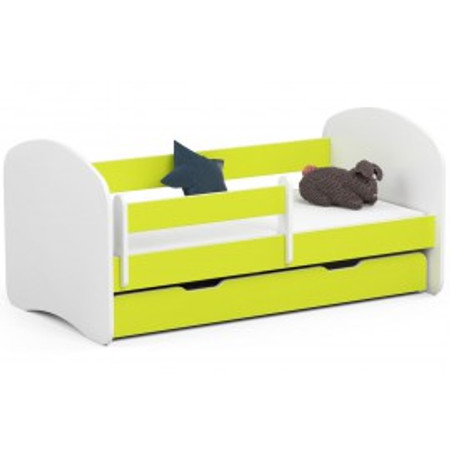 Dětská postel SMILE 140x70 cm - žlutá