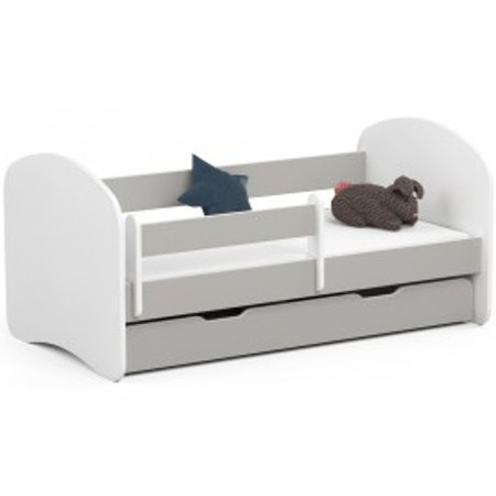 Dětská postel SMILE 140x70 cm - šedá