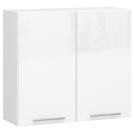 Kuchyňská skříňka OLIVIA W80 H720 - bílá/bílý lesk