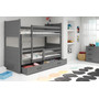 Dětská patrová postel RICO 190x80 cm Šedá Šedá