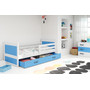 Dětská postel RICO 80x190 cm Modrá Bílá