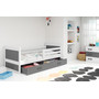 Dětská postel RICO 90x190 cm Šedá Bílá