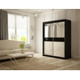 Kvalitní Šatní Skříň Tito 200 cm Černá Černý mat