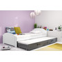 Dětská postel LILI s výsuvným lůžkem 90x200 cm - bílá