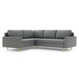 Rohová rozkládací sedací souprava BELLIS II Levá Šedá