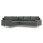 Rohová rozkládací sedací souprava BELLIS II Levá Tmavě šedá