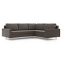 Rohová rozkládací sedací souprava BELLIS II Pravá Hnědá