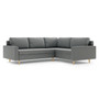 Rohová rozkládací sedací souprava BELLIS II Pravá Šedá