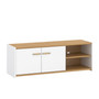 Televizní stolek RTV ANTHO  - bílá/dub