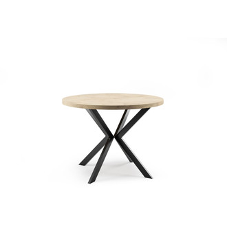 Jídelní stůl ELA 100 cm - dub sonoma/černá