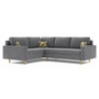Rohová rozkládací sedací souprava ETNA II MODEL 3 Levá Šedá