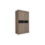 Kvalitní Šatní Skříň Tanna 150 cm Dub sonoma/černá
