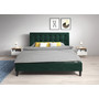 Čalouněná postel DAVID rozměr 120x200 cm Zelená