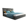 Čalouněná postel KARO rozměr 140x200 cm Tmavě šedá