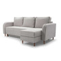 Rohová sedací souprava Rio Pravá Světle šedá