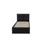 Čalouněná postel MONOS II bez matrace rozměr 90x200 cm - Eko-kůže Černá eko-kůže