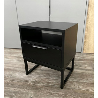 Noční stolek LUCI 1 - černá matná